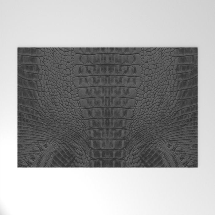 black crocodile skin Welcome Mat Gallery Image 1