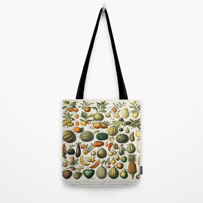 Vintage Scientific Illustration Fruits Botanical Floral Lithograph Encyclopaedia Diagrams  Tote Bag Gallery Image 2