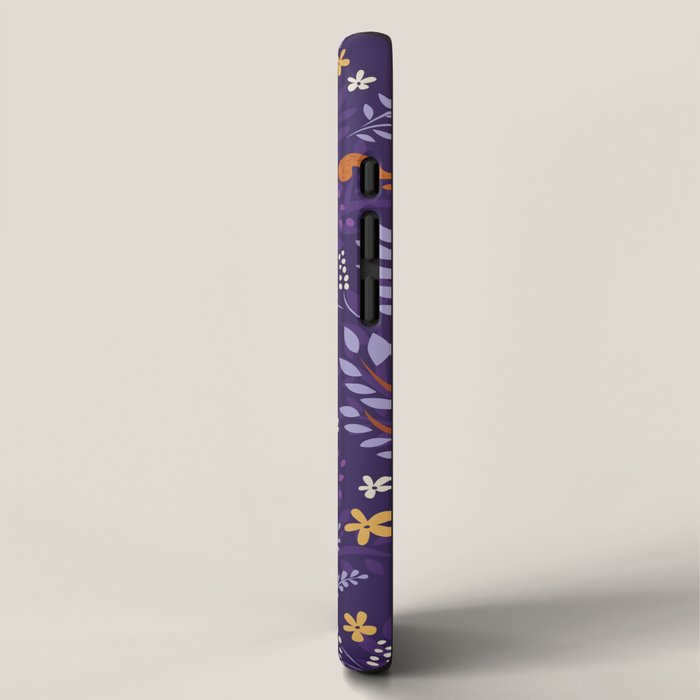 Foxes Playing in a Purple Forest iPhone Case Gallery Image 2