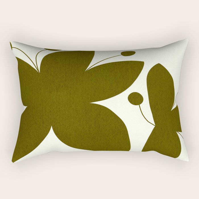 Abstract-botanical 13 Rectangular Pillow Gallery Image 1