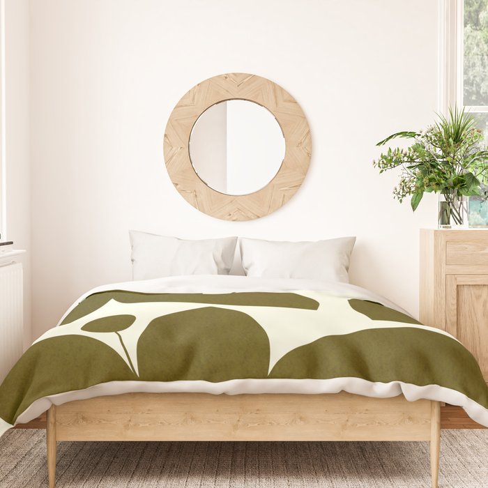 Abstract-botanical 13 Duvet Cover Gallery Image 3