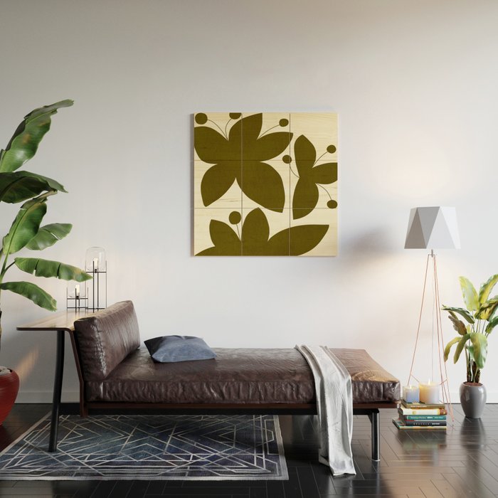 Abstract-botanical 13 Wood Wall Art Gallery Image 2