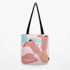 Cute Desert Cowgirl Pink Cowboy Boots Daisy Tote Bag Gallery Image 2