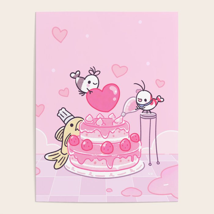 Shy Shrimp - Birthday Cake Poster Gallery Image 4