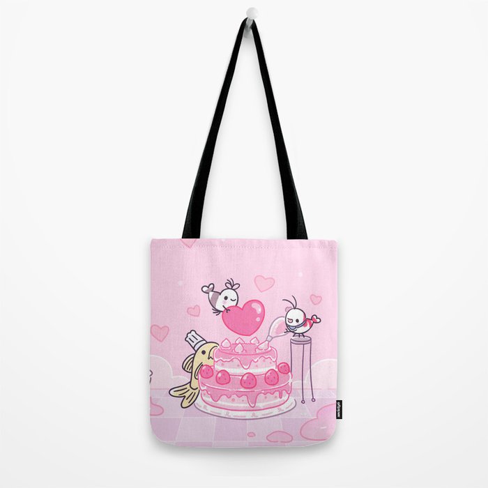 Shy Shrimp - Birthday Cake Tote Bag Gallery Image 2