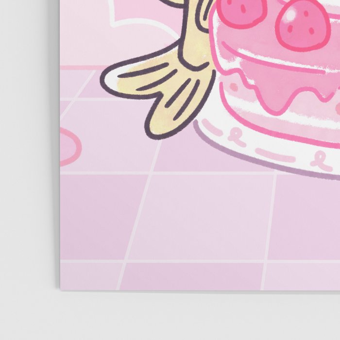 Shy Shrimp - Birthday Cake Poster Gallery Image 3