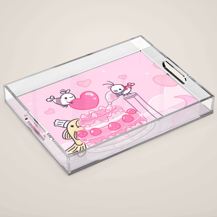 Shy Shrimp - Birthday Cake Acrylic Tray Gallery Image 1