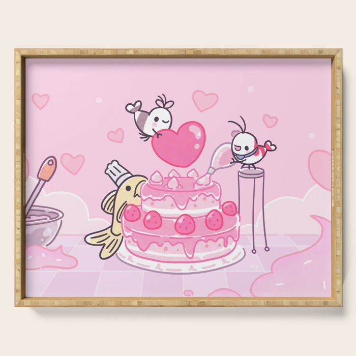 Shy Shrimp - Birthday Cake Serving Tray Gallery Image 1