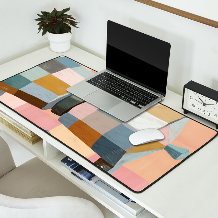 Patchwork Moka Pot Desk Mat Gallery Image 2