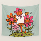 Jolly Scarecrow Wall Tapestry Gallery Image 4