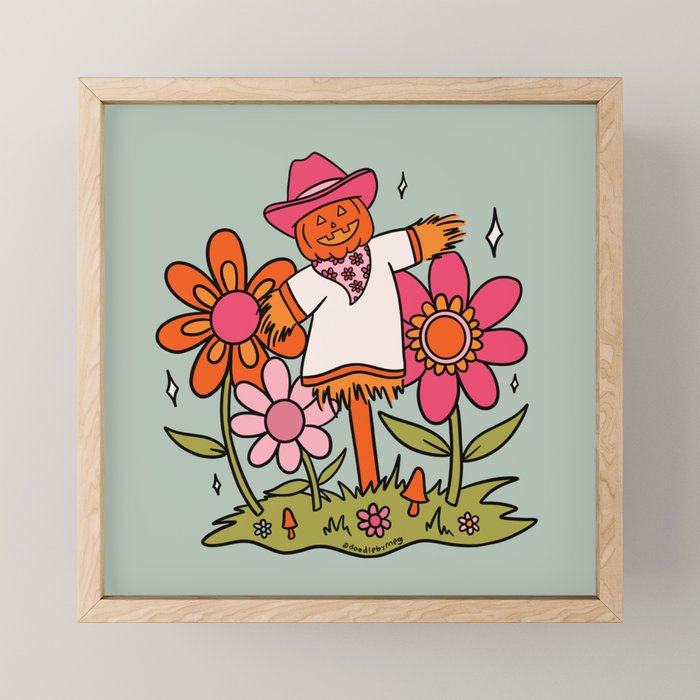 Jolly Scarecrow Mini Art Print Gallery Image 1