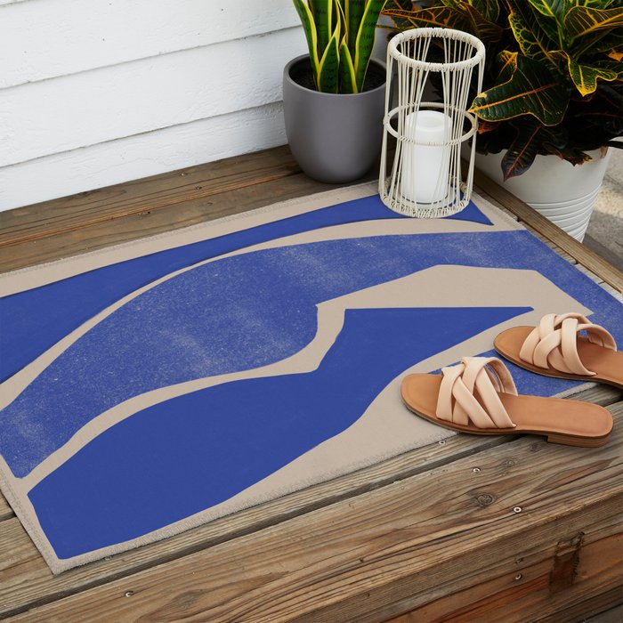 Contemporary Shapes Design Outdoor Rug Gallery Image 2