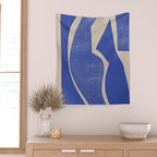 Contemporary Shapes Design Wall Tapestry Gallery Image 2