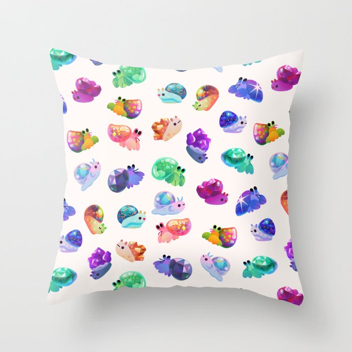 Jewel hermit crab Throw Pillow Gallery Image 6