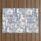 just cattle classic blue pearl Outdoor Rug Gallery Image 1