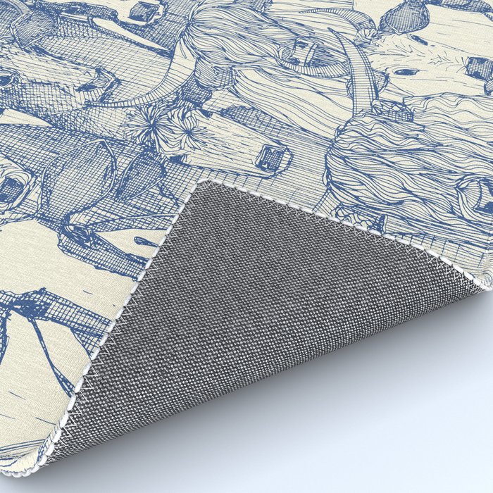 just cattle classic blue pearl Rug Gallery Image 4