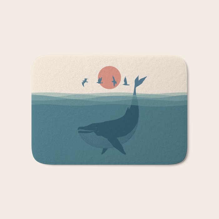 I'm like a bird - Whale Bath Mat Gallery Image 1