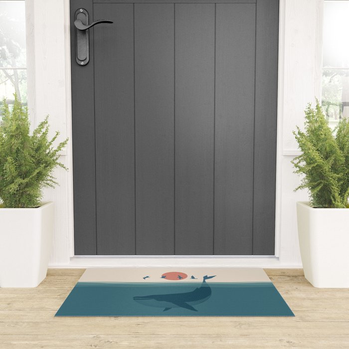 I'm like a bird - Whale Welcome Mat Gallery Image 3