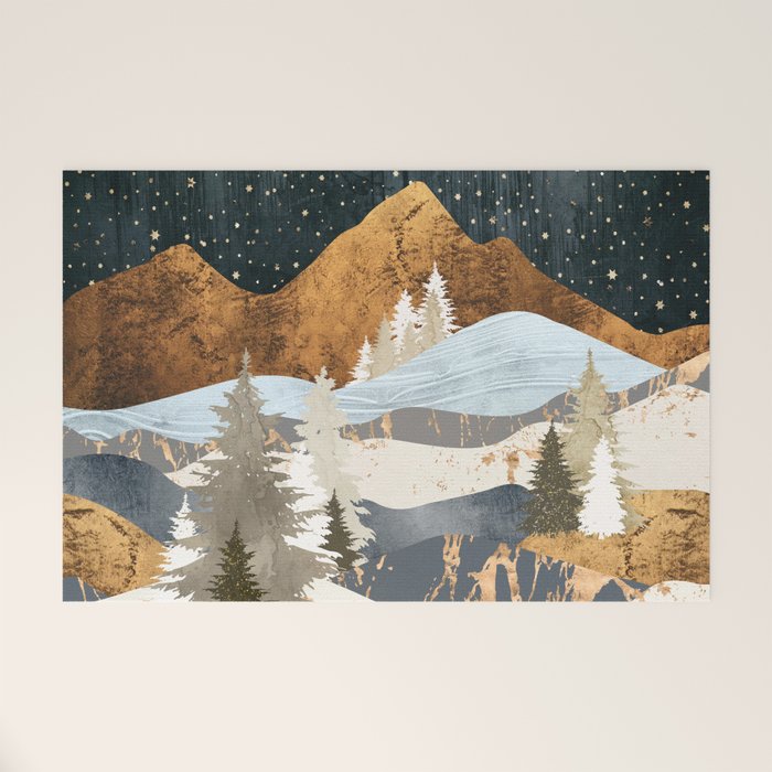 Winter Stars Welcome Mat Gallery Image 1
