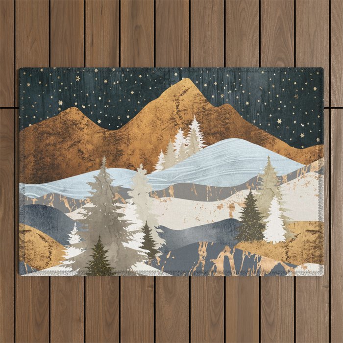 Winter Stars Outdoor Rug Gallery Image 1