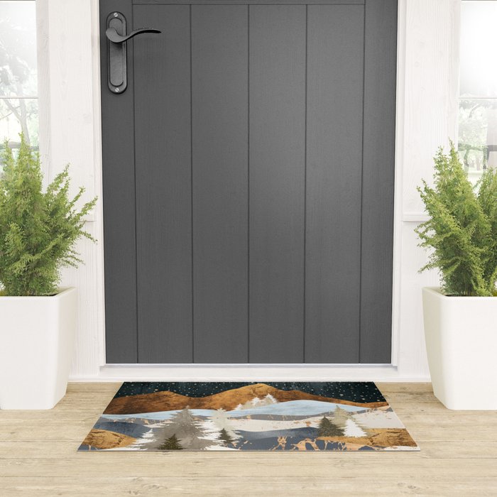 Winter Stars Welcome Mat Gallery Image 3