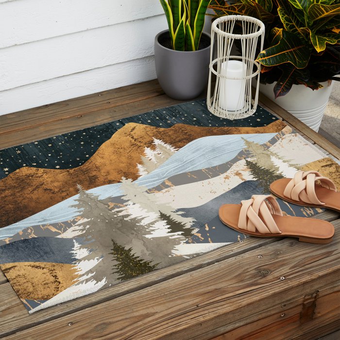 Winter Stars Outdoor Rug Gallery Image 2