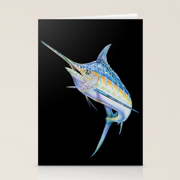 Blue Marlin Stationery Card Gallery Image 1