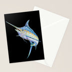 Blue Marlin Stationery Card Gallery Image 2