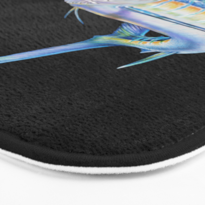 Blue Marlin Bath Mat Gallery Image 3