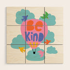 Be Kind - Cute Lettering For Kids Wood Wall Art Gallery Image 1
