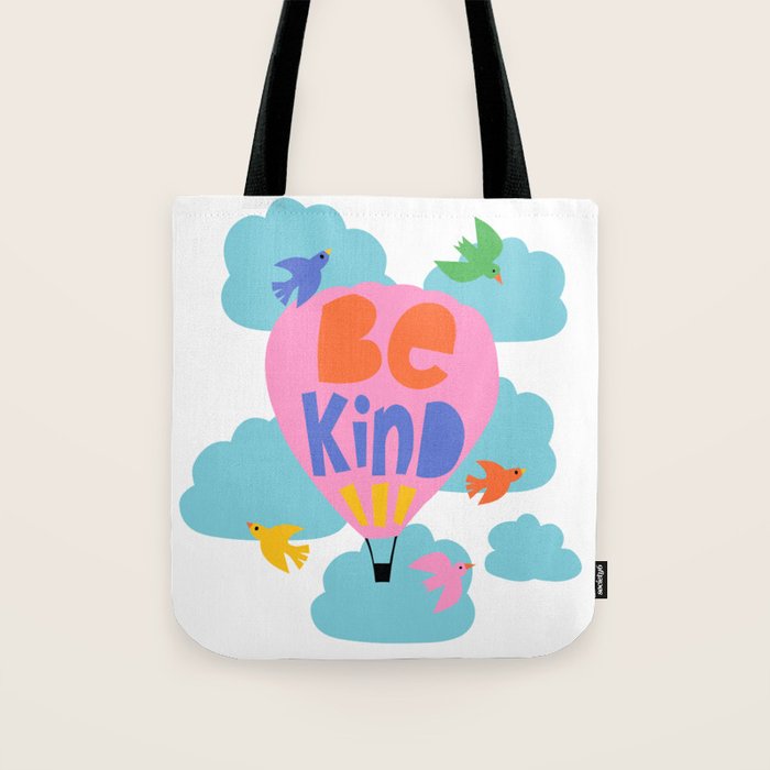 Be Kind - Cute Lettering For Kids Tote Bag Gallery Image 1