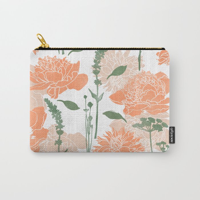 Modern floral blooms PGM5 Carry All Pouch Gallery Image 1