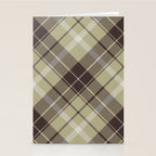 Modern Neutral Plaid Design Stationery Card Gallery Image 2