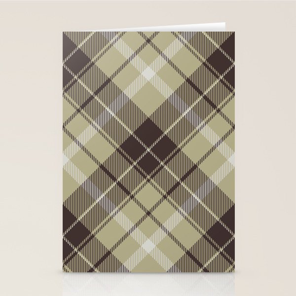 Modern Neutral Plaid Design Stationery Card Gallery Image 2