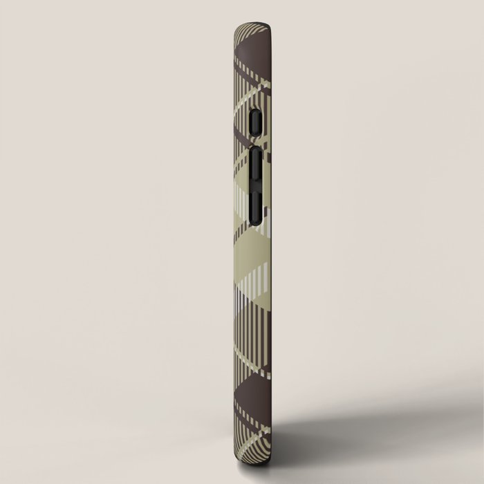 Modern Neutral Plaid Design iPhone Case Gallery Image 2