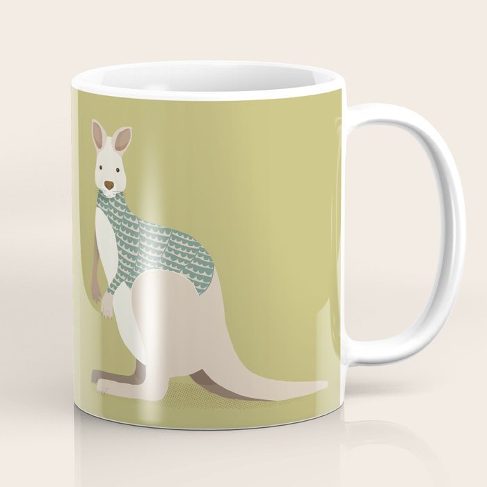 Whimsical Kangaroo Coffee Mug Gallery Image 1