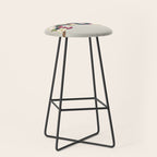 Snake and flowers 2 Stool Gallery Image 1