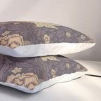 William Morris Windrush Aubergine Wine Vintage Pattern Pillow Sham Gallery Image 3