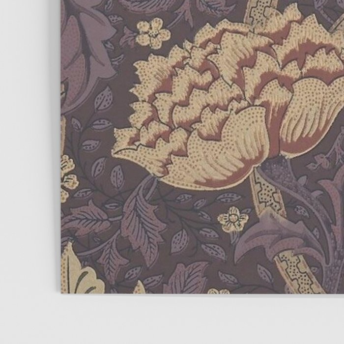 William Morris Windrush Aubergine Wine Vintage Pattern Poster Gallery Image 3