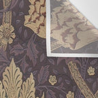 William Morris Windrush Aubergine Wine Vintage Pattern Wall Tapestry Gallery Image 3