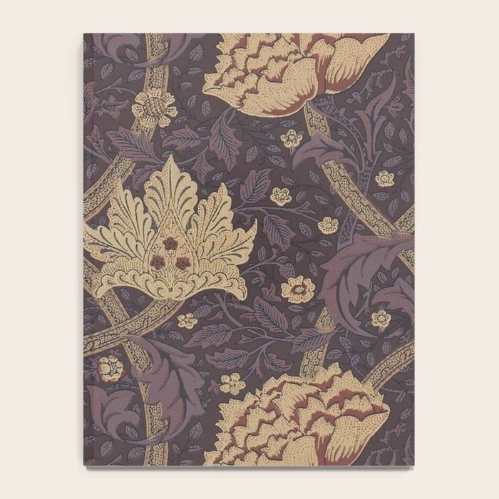 William Morris Windrush Aubergine Wine Vintage Pattern Notebook Gallery Image 4