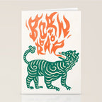 Born to roar Tiger Stationery Card Gallery Image 2