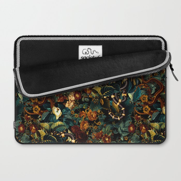 Floral and Snakes jungle Laptop Sleeve Gallery Image 2