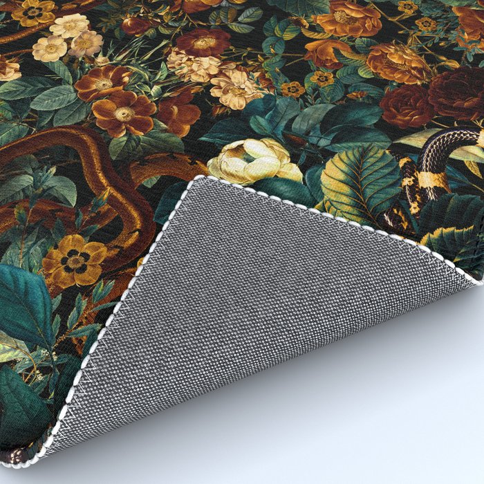 Floral and Snakes jungle Rug Gallery Image 4