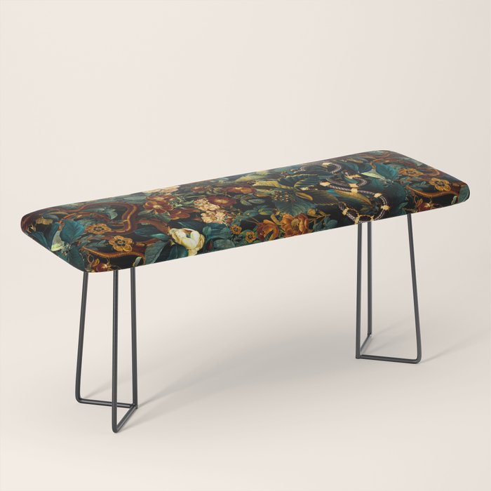 Floral and Snakes jungle Bench Gallery Image 1