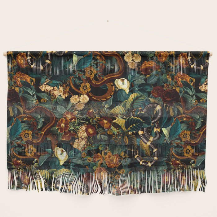 Floral and Snakes jungle Wall Hanging Gallery Image 1
