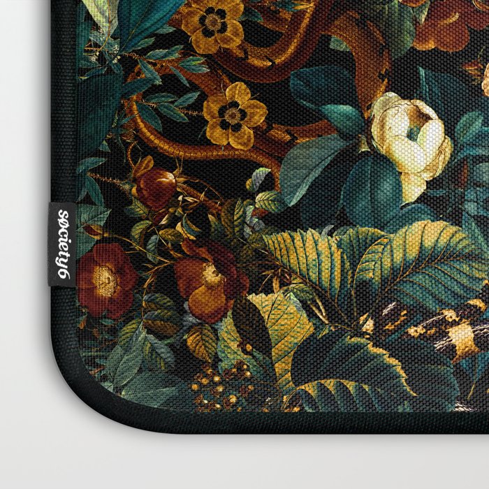 Floral and Snakes jungle Laptop Sleeve Gallery Image 3