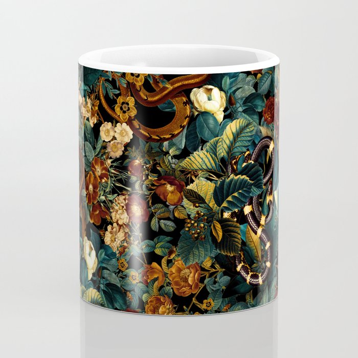 Floral and Snakes jungle Coffee Mug Gallery Image 4