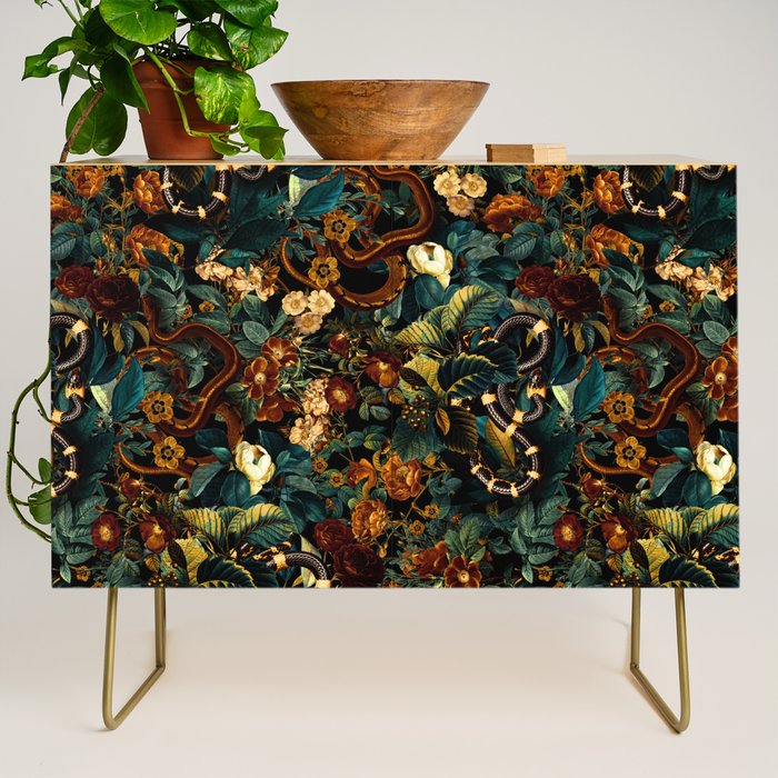 Floral and Snakes jungle Credenza Gallery Image 1