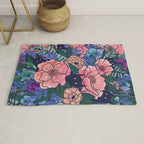 Wild Flowers (on Blue) Rug Gallery Image 1